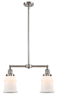 Canton 21-Inch 2-Light Stem-Hung Island Light with LED Bulbs Up to 46.375-Inch High