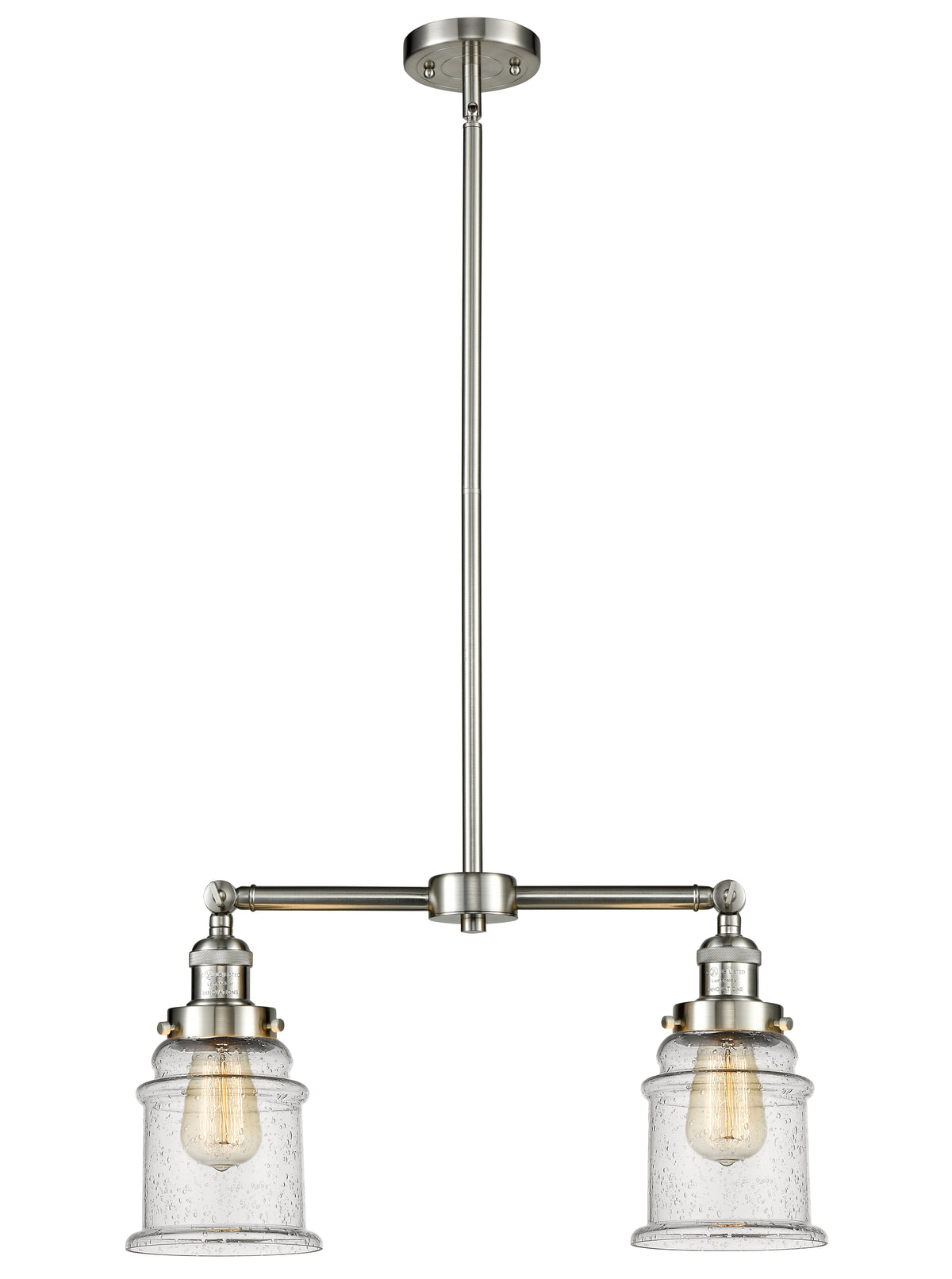 Canton 21-Inch 2-Light Stem-Hung Island Light Up to 46.375-Inch High