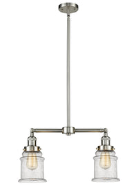 Canton 21-Inch 2-Light Stem-Hung Island Light with LED Bulbs Up to 46.375-Inch High
