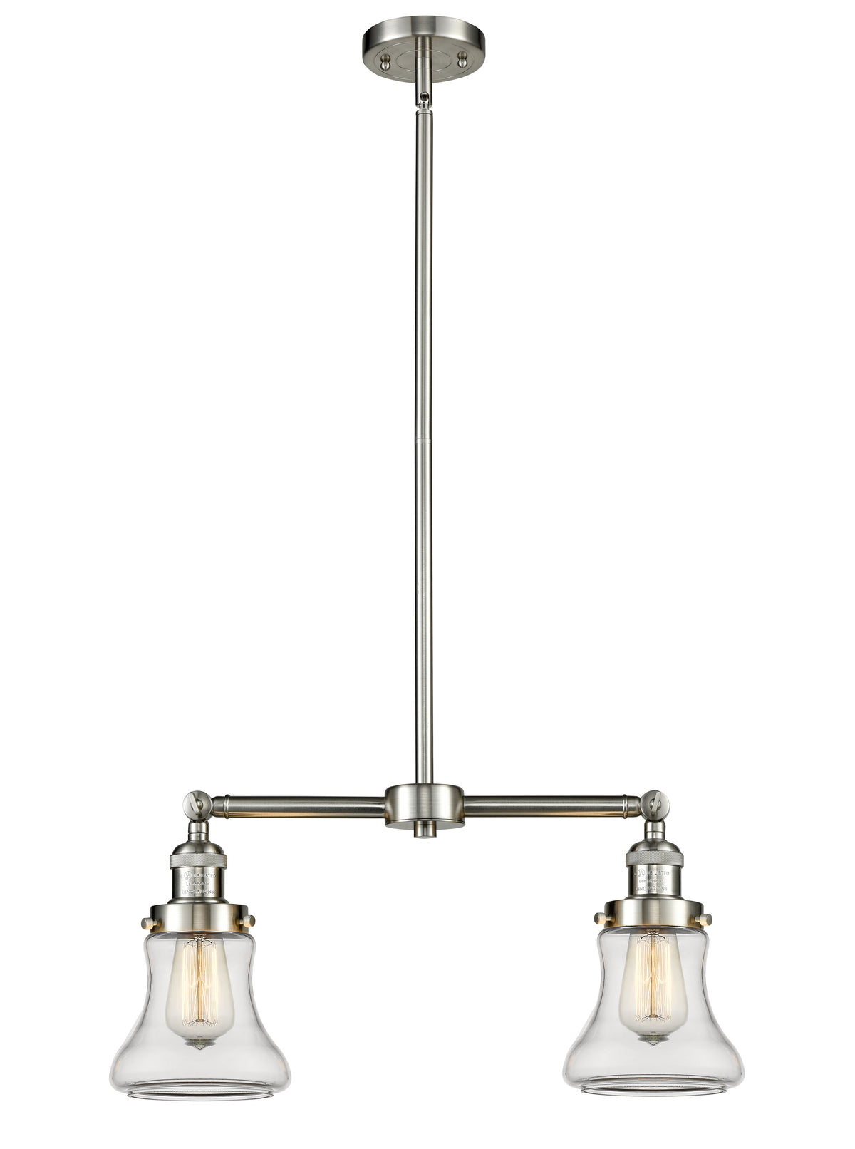 Bellmont 21-Inch 2-Light Stem-Hung Island Light