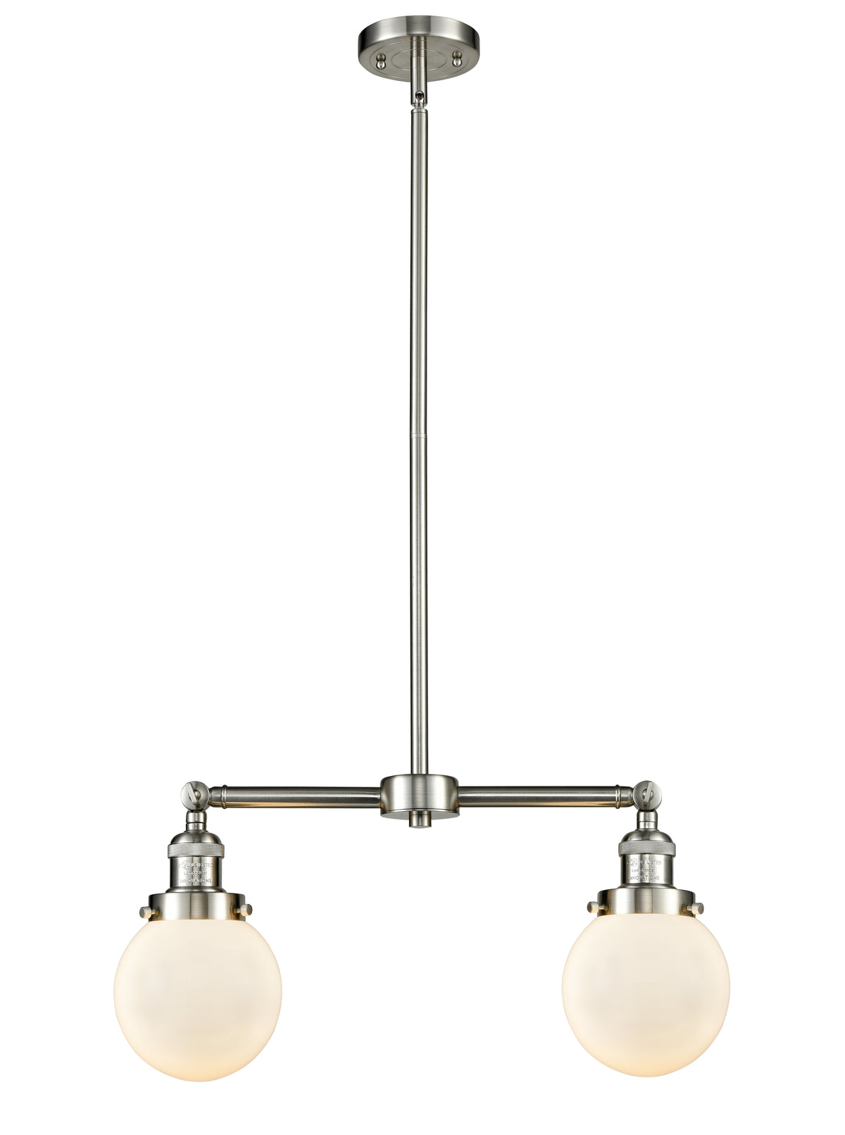Beacon 23-Inch 2-Light Stem-Hung Island Light with LED Bulbs