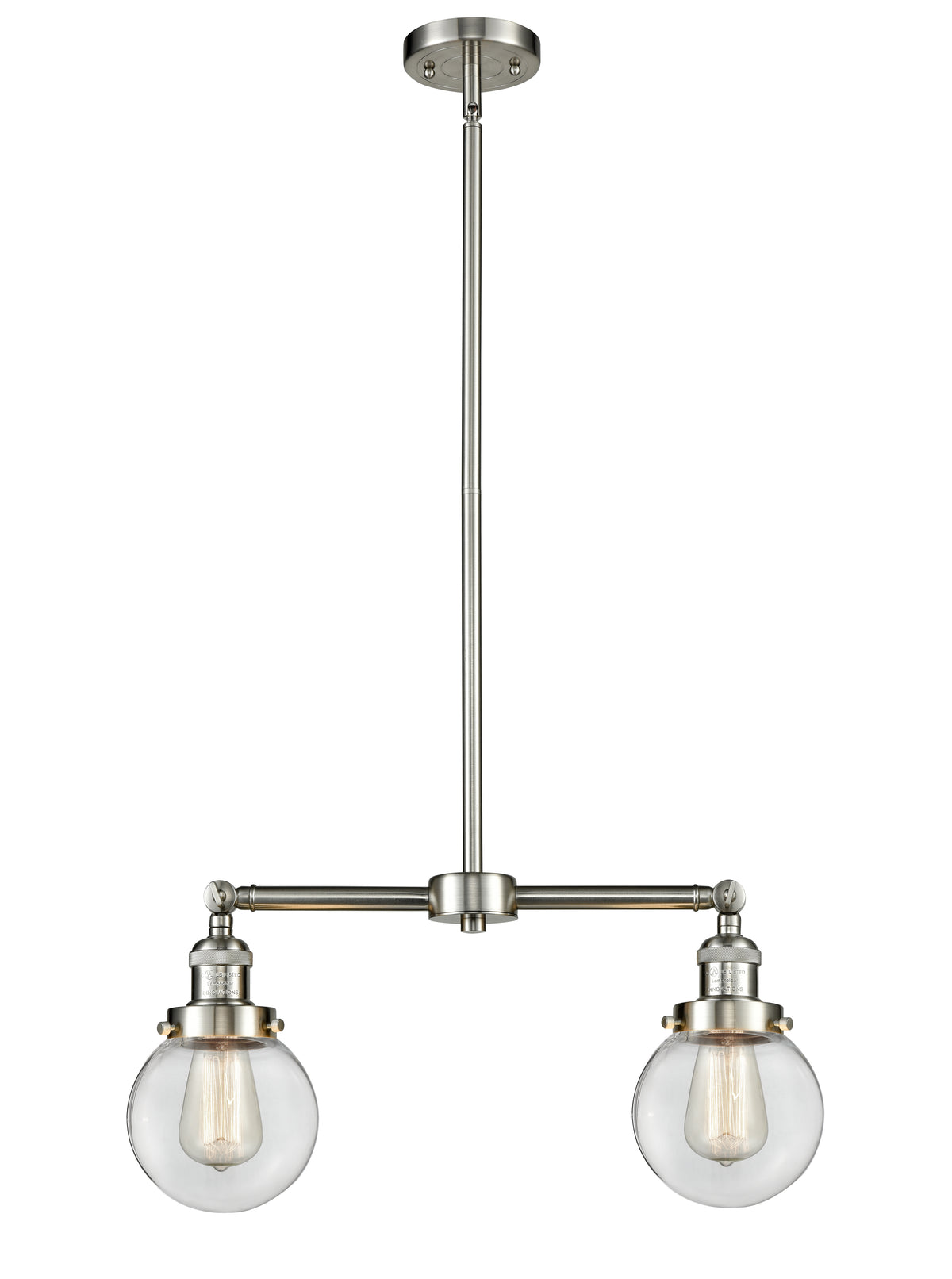 Beacon 23-Inch 2-Light Stem-Hung Island Light with LED Bulbs