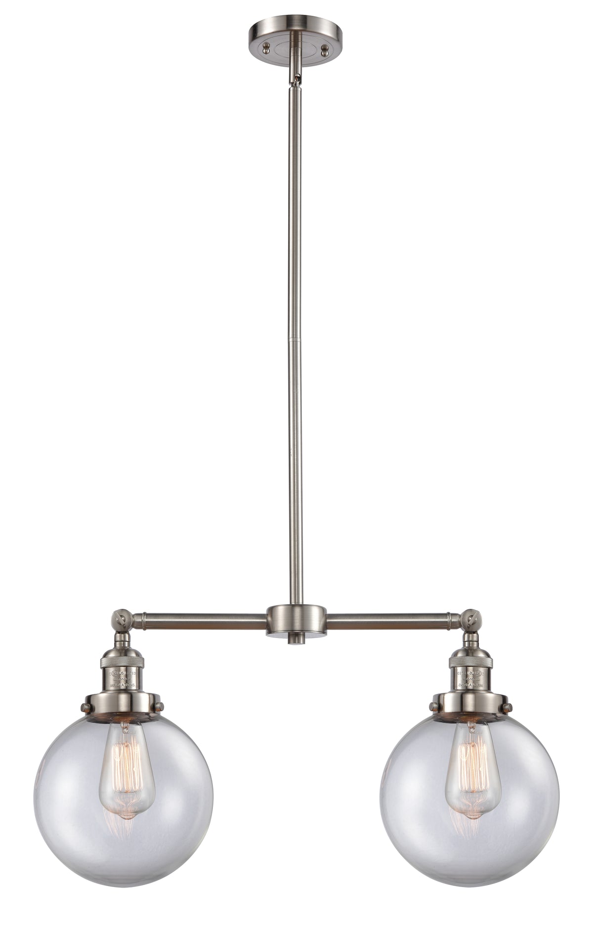Beacon 25-Inch 2-Light Stem-Hung Island Light 12.5-Inch High