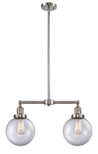 Beacon 25-Inch 2-Light Stem-Hung Island Light 12.5-Inch High