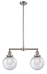 Beacon 25-Inch 2-Light Stem-Hung Island Light 12.5-Inch High