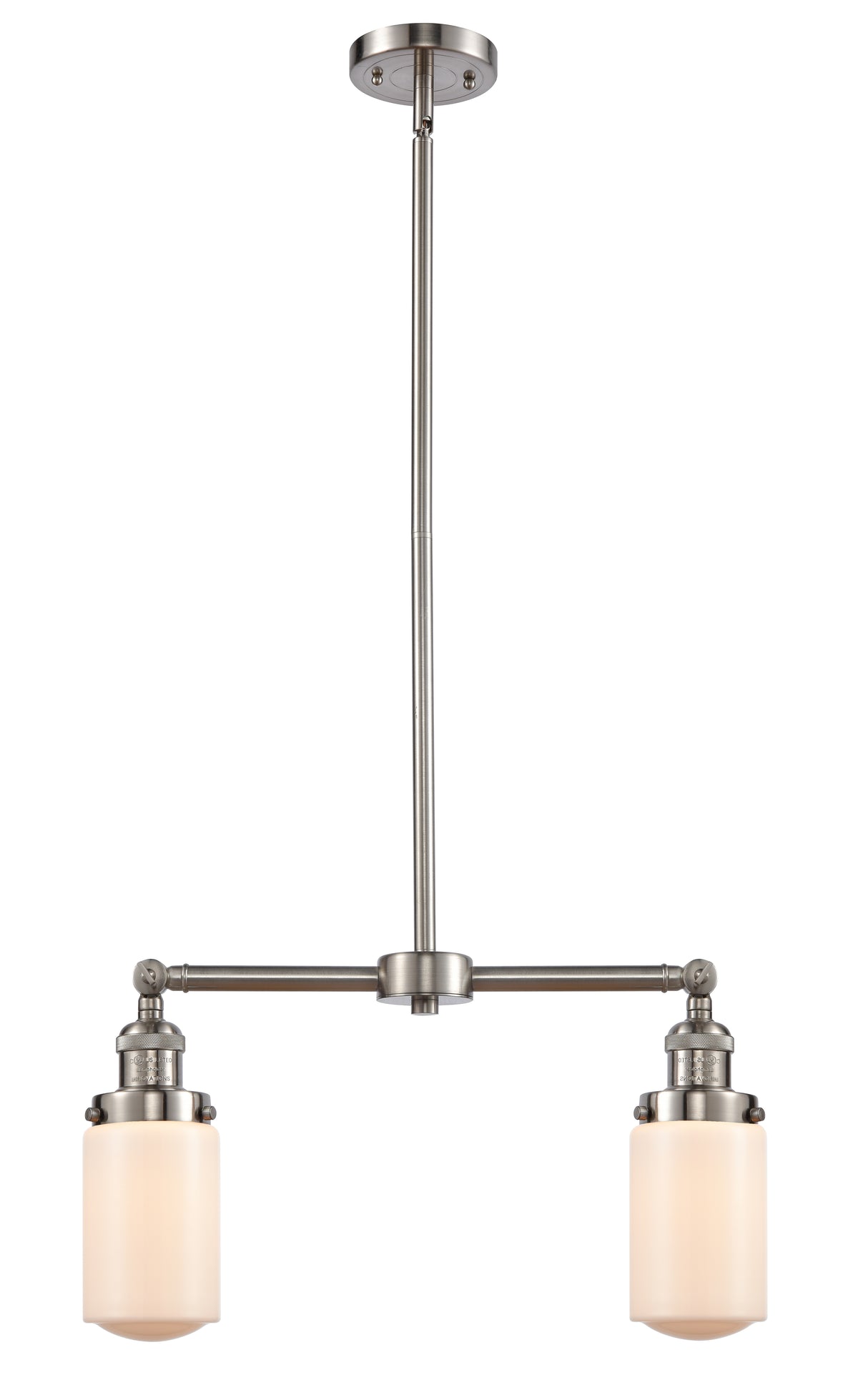 Dover 21-Inch 2-Light Stem-Hung Island Light