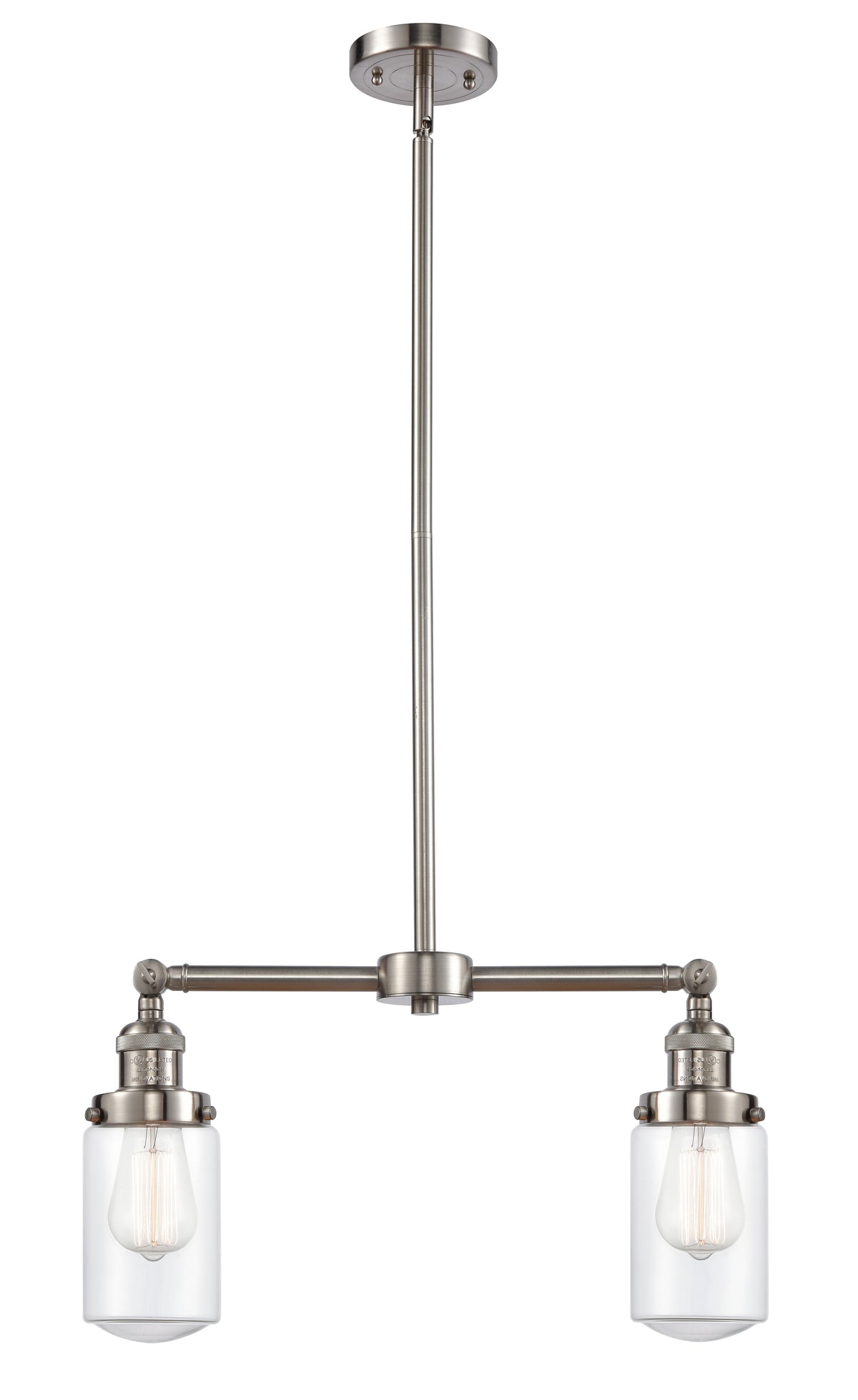 Dover 21-Inch 2-Light Stem-Hung Island Light with LED Bulbs