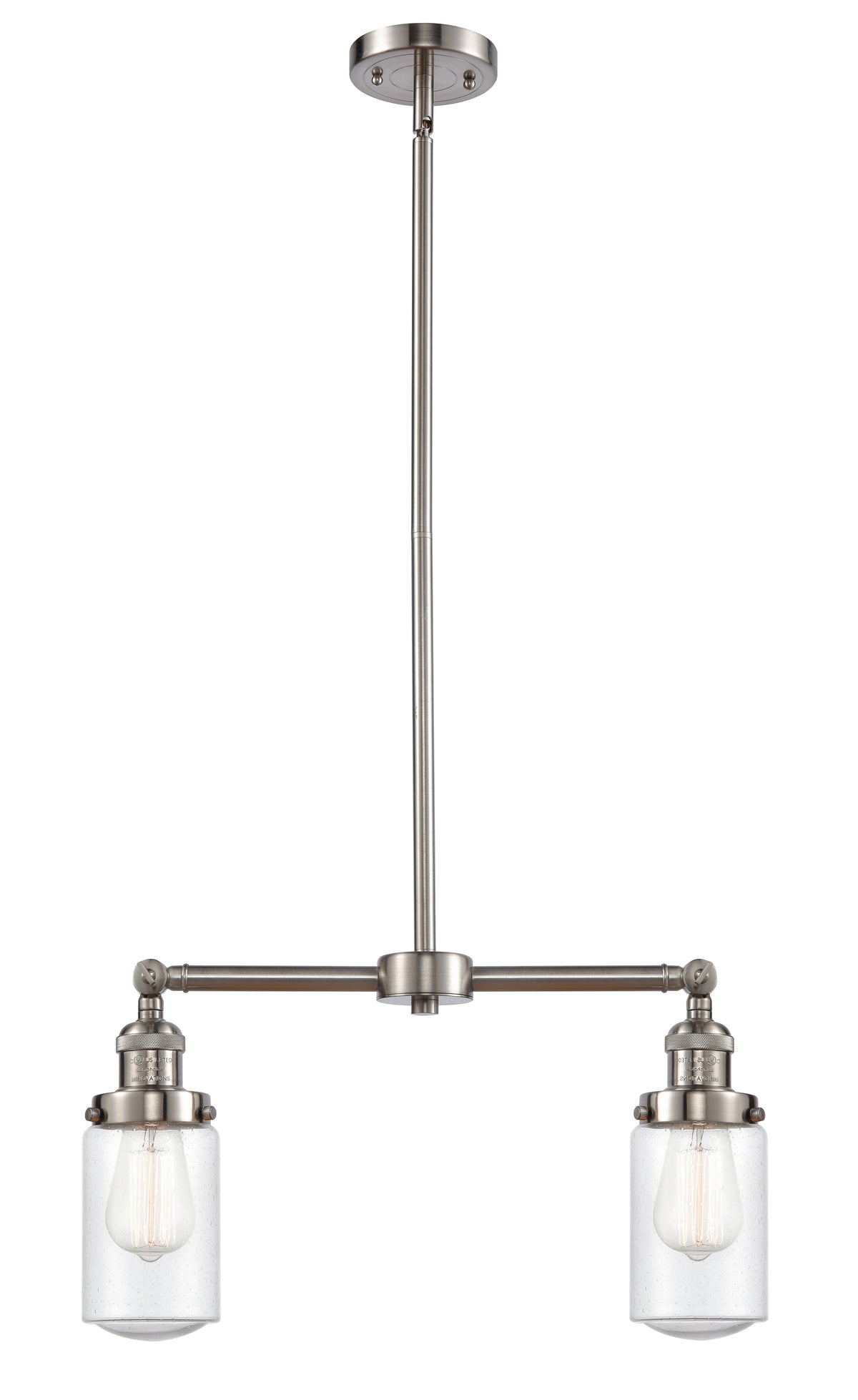 Dover 21-Inch 2-Light Stem-Hung Island Light with LED Bulbs
