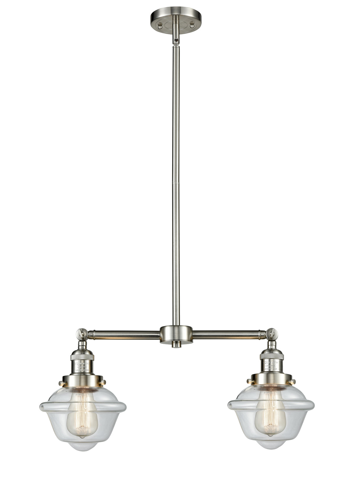 Oxford 24-Inch 2-Light Stem-Hung Island Light