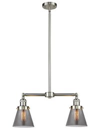Cone 21-Inch 2-Light Stem-Hung Island Light 10-Inch High Up to 44.875-Inch High