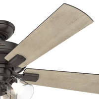 52 inch Crestfield Noble Bronze Ceiling Fan with LED Light Kit and Pull Chain