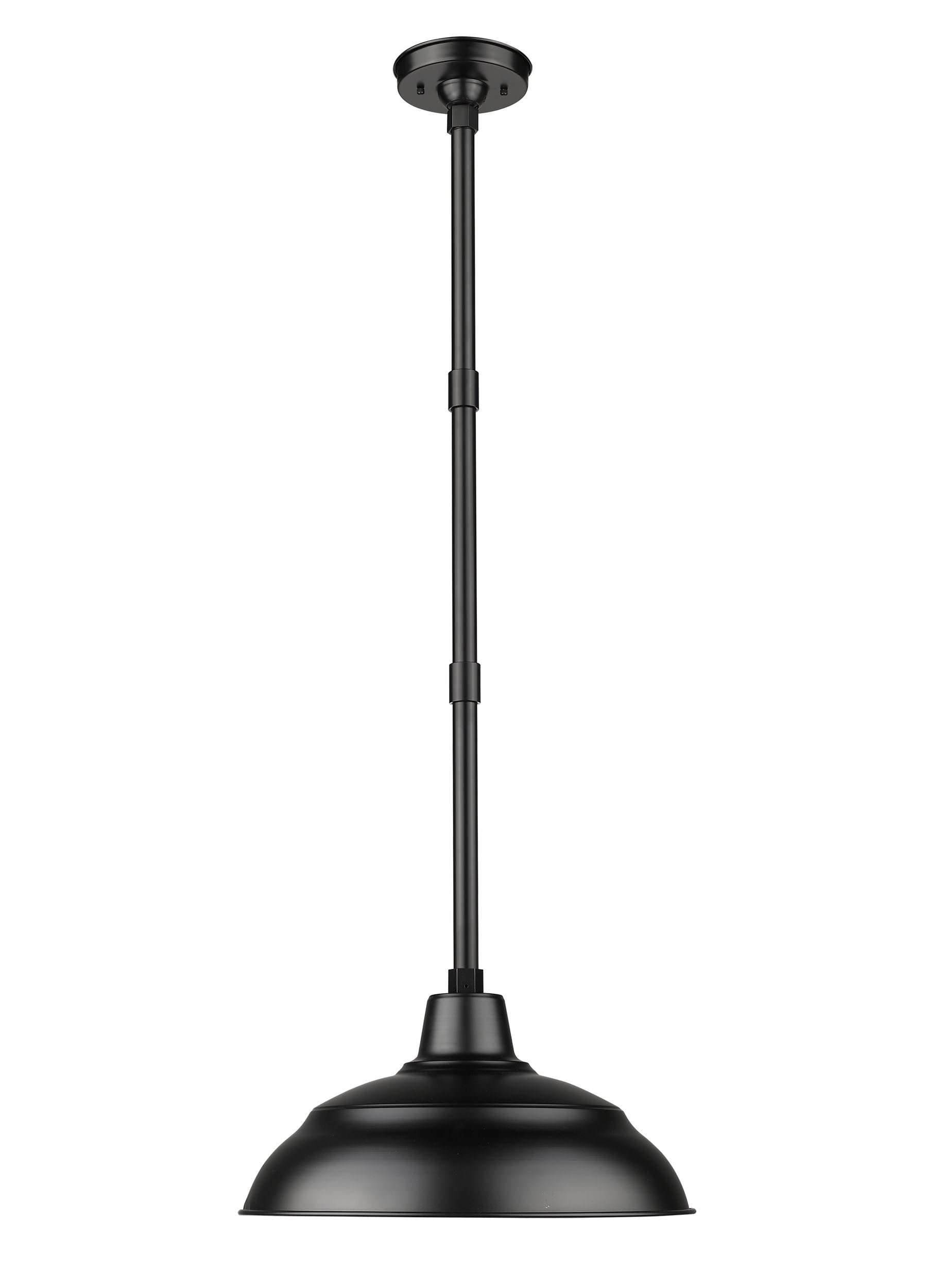 17'' Satin Black Metal R Series Angle Shade