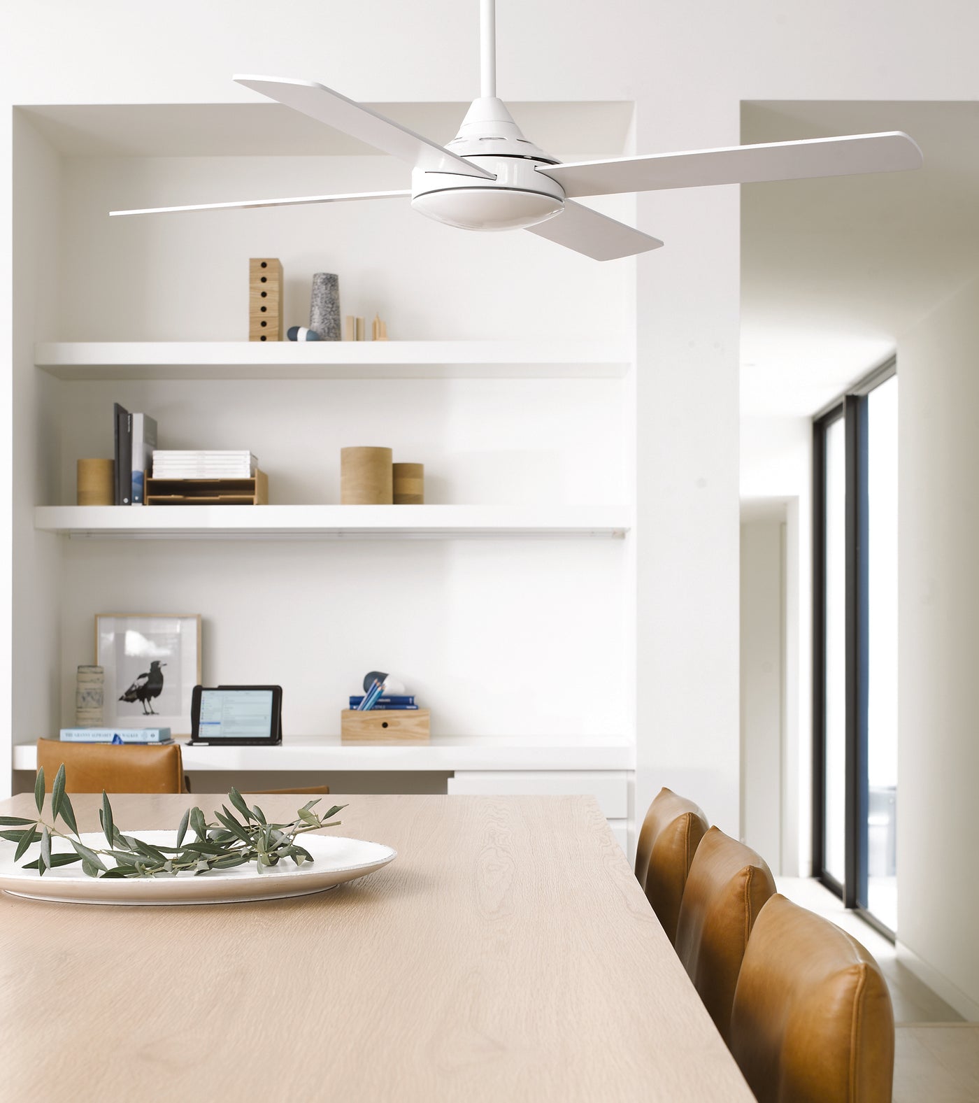 Airlie II 52 Inch White Fan with Remote