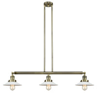 Halophane 41-Inch 3-Light Stem-Hung Island Light