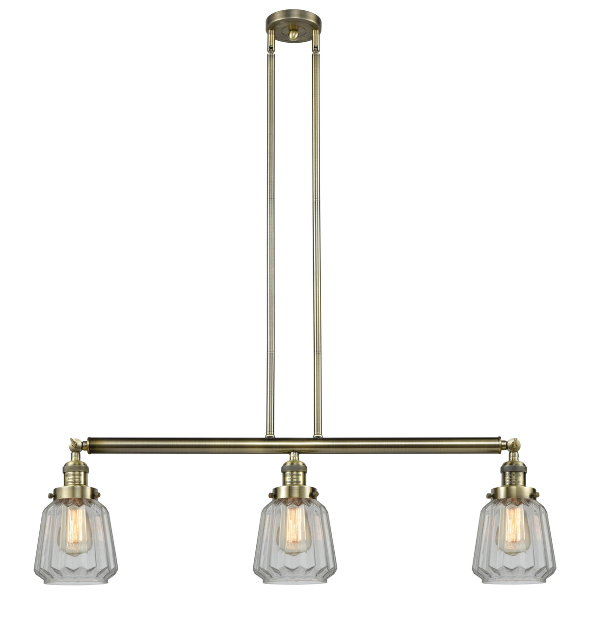 Chatham 39-Inch 3-Light Stem-Hung Island Light with LED Bulbs
