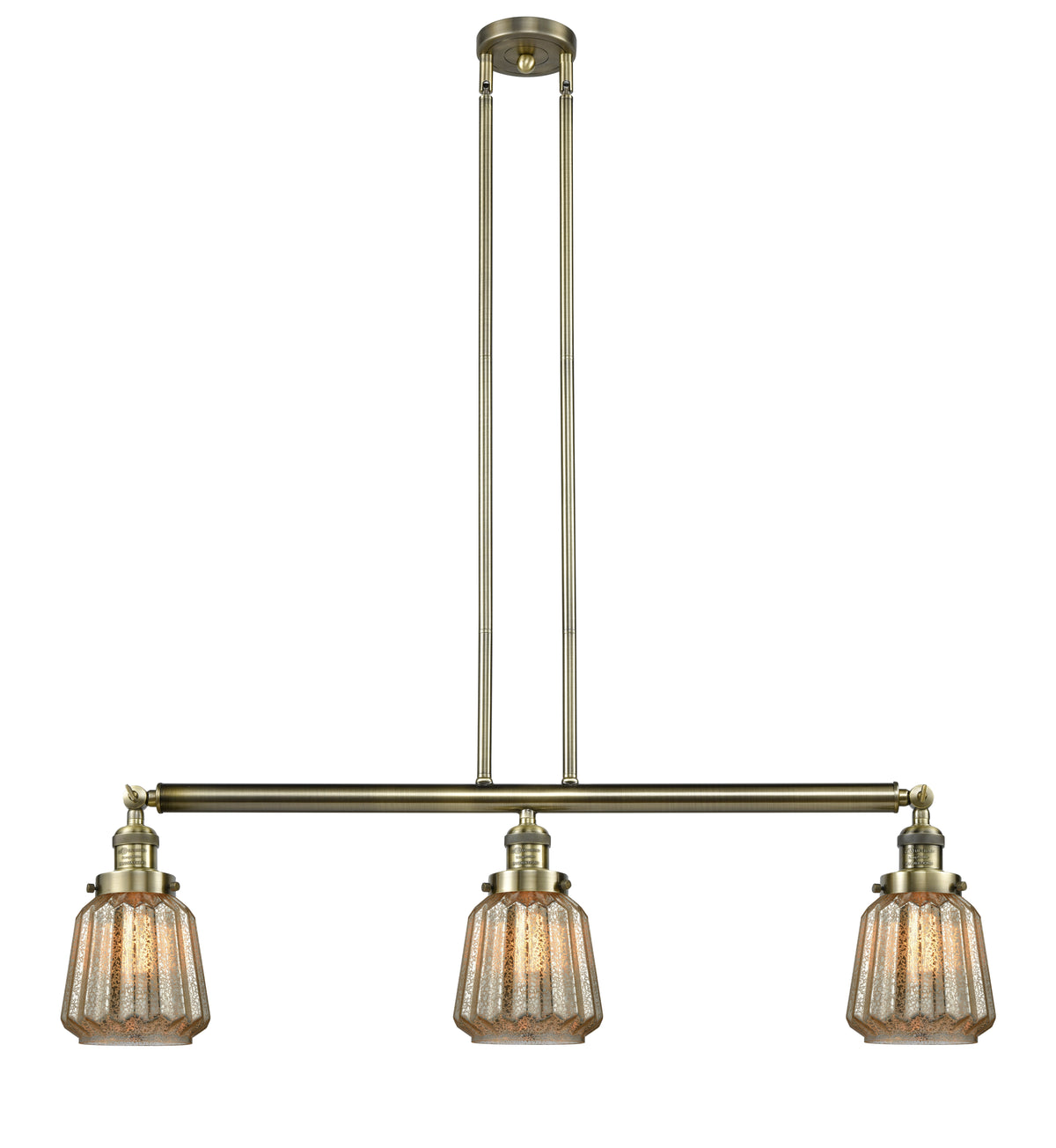 Chatham 39-Inch 3-Light Stem-Hung Island Light