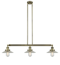 Halophane 41-Inch 3-Light Stem-Hung Island Light