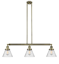 Cone 40-Inch 3-Light Stem-Hung Island Light