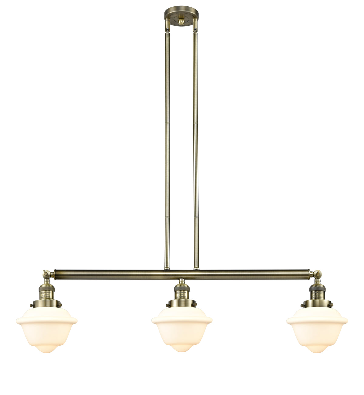 Oxford 40-Inch 3-Light Stem-Hung Island Light