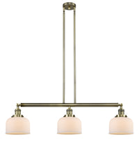Bell 41-Inch 3-Light Stem-Hung Island Light Sloped-Ceiling Compatible