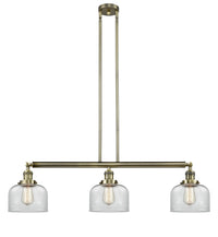 Bell 41-Inch 3-Light Stem-Hung Island Light Sloped-Ceiling Compatible