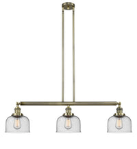 Bell 41-Inch 3-Light Stem-Hung Island Light Sloped-Ceiling Compatible
