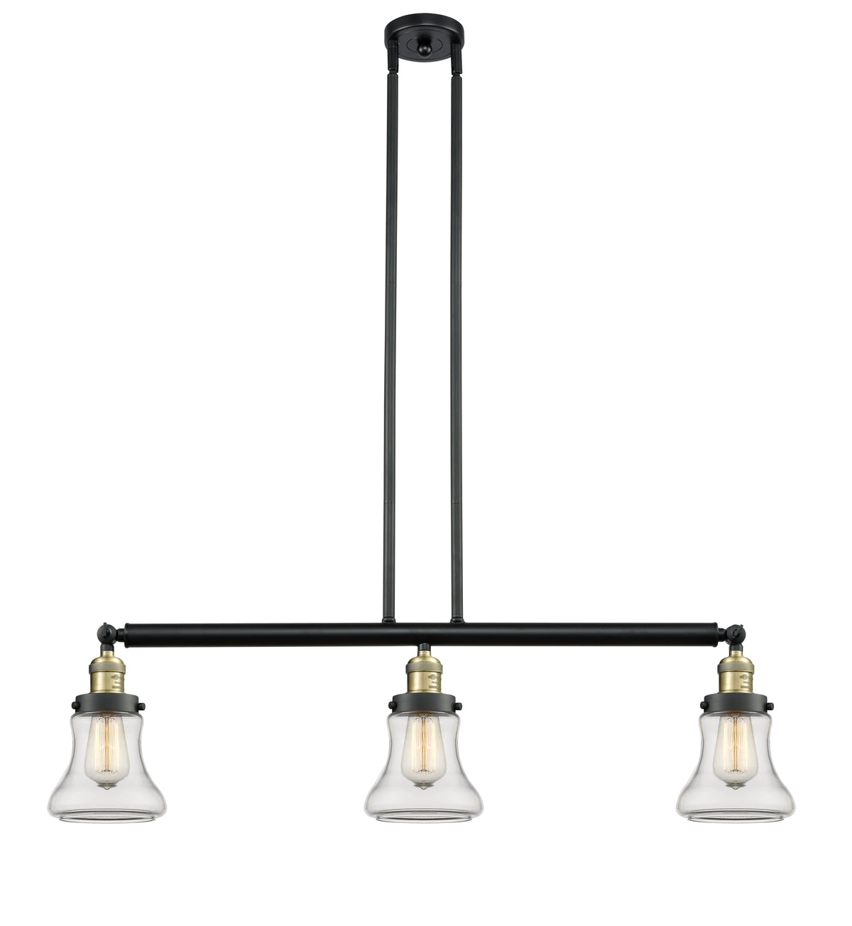Bellmont 39-Inch 3-Light Stem-Hung Island Light with LED Bulbs