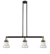 Bellmont 39-Inch 3-Light Stem-Hung Island Light with LED Bulbs