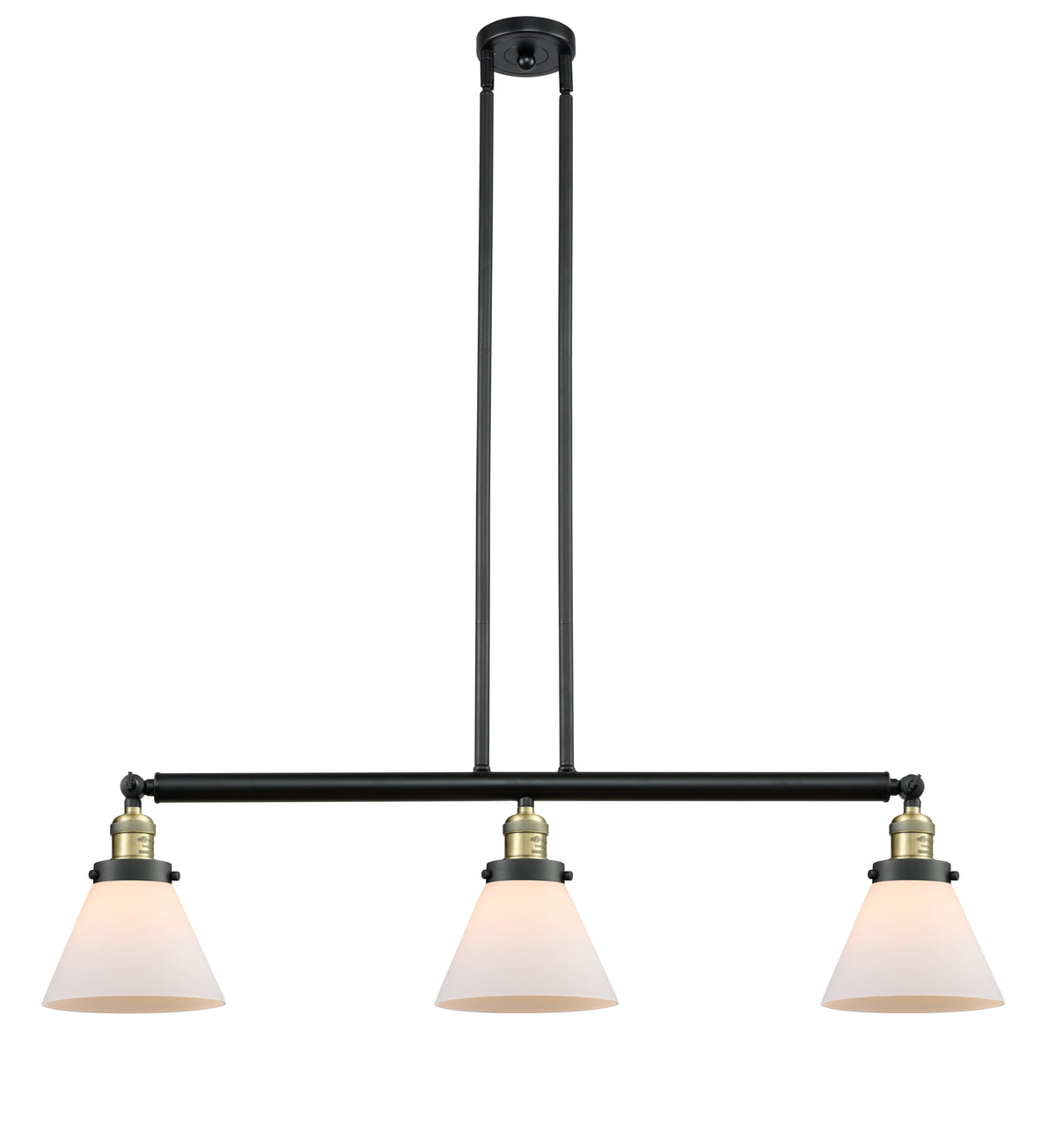 Cone 40-Inch 3-Light Stem-Hung Island Light