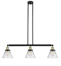 Cone 40-Inch 3-Light Stem-Hung Island Light