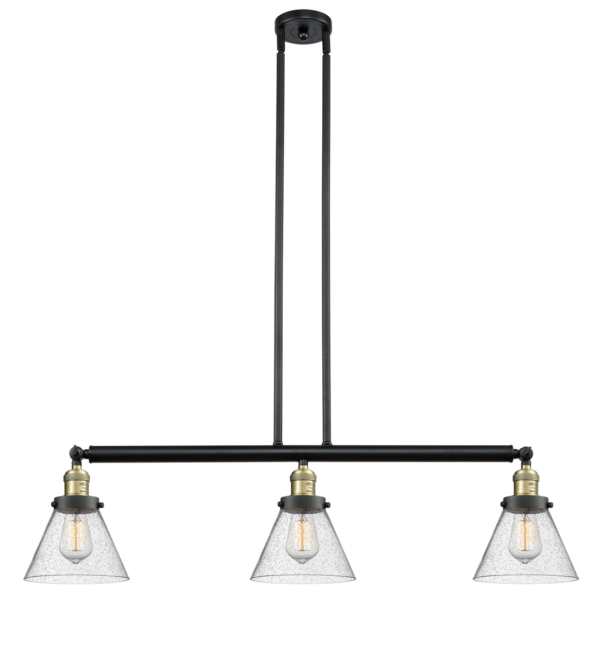 Cone 40-Inch 3-Light Stem-Hung Island Light