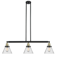 Cone 40-Inch 3-Light Stem-Hung Island Light