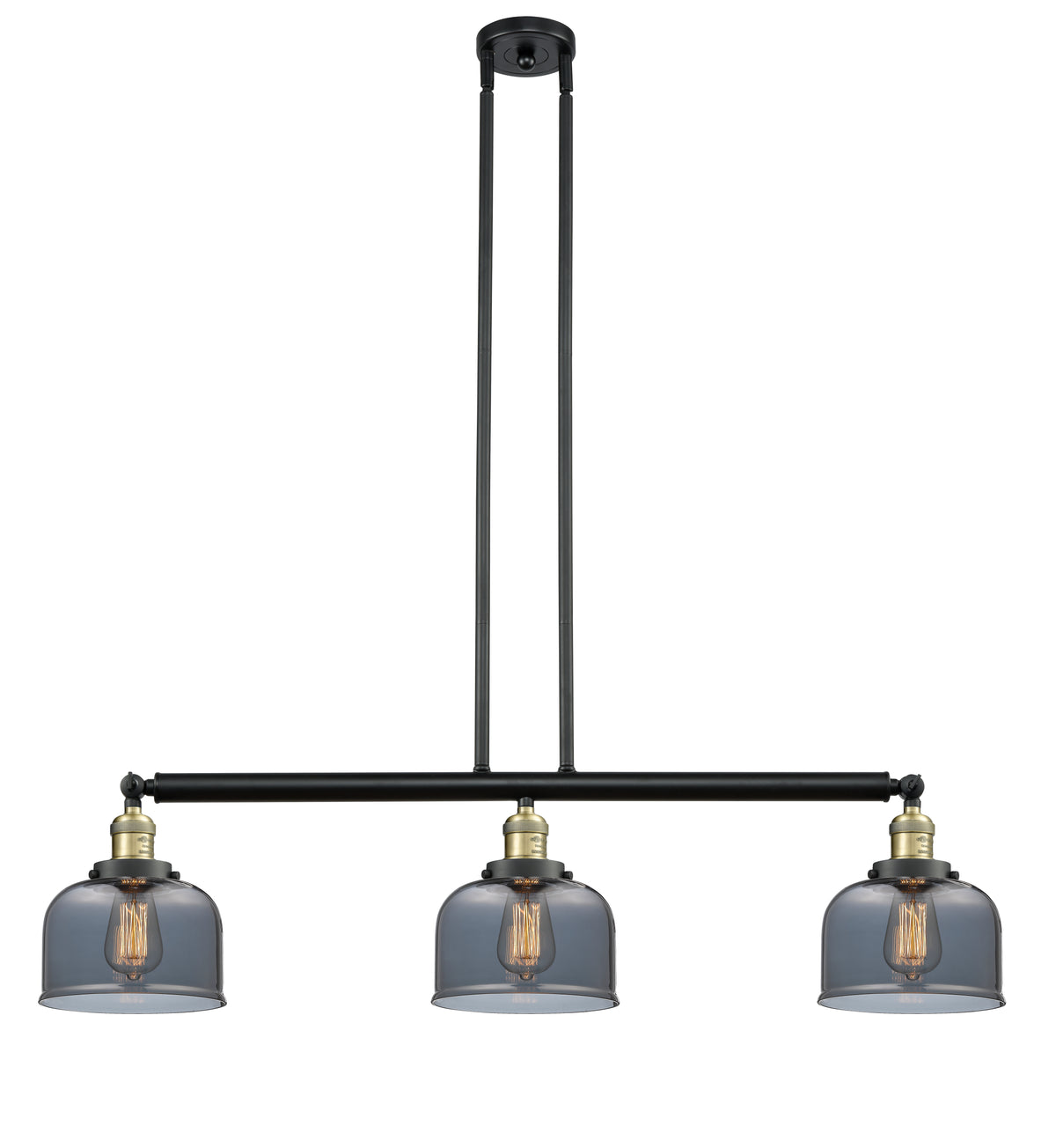 Bell 41-Inch 3-Light Stem-Hung Island Light Sloped-Ceiling Compatible