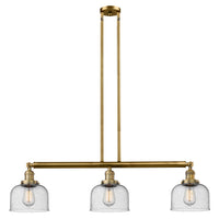 Bell 41-Inch 3-Light Stem-Hung Island Light Sloped-Ceiling Compatible