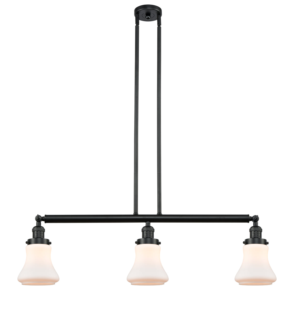 Bellmont 39-Inch 3-Light Stem-Hung Island Light with LED Bulbs