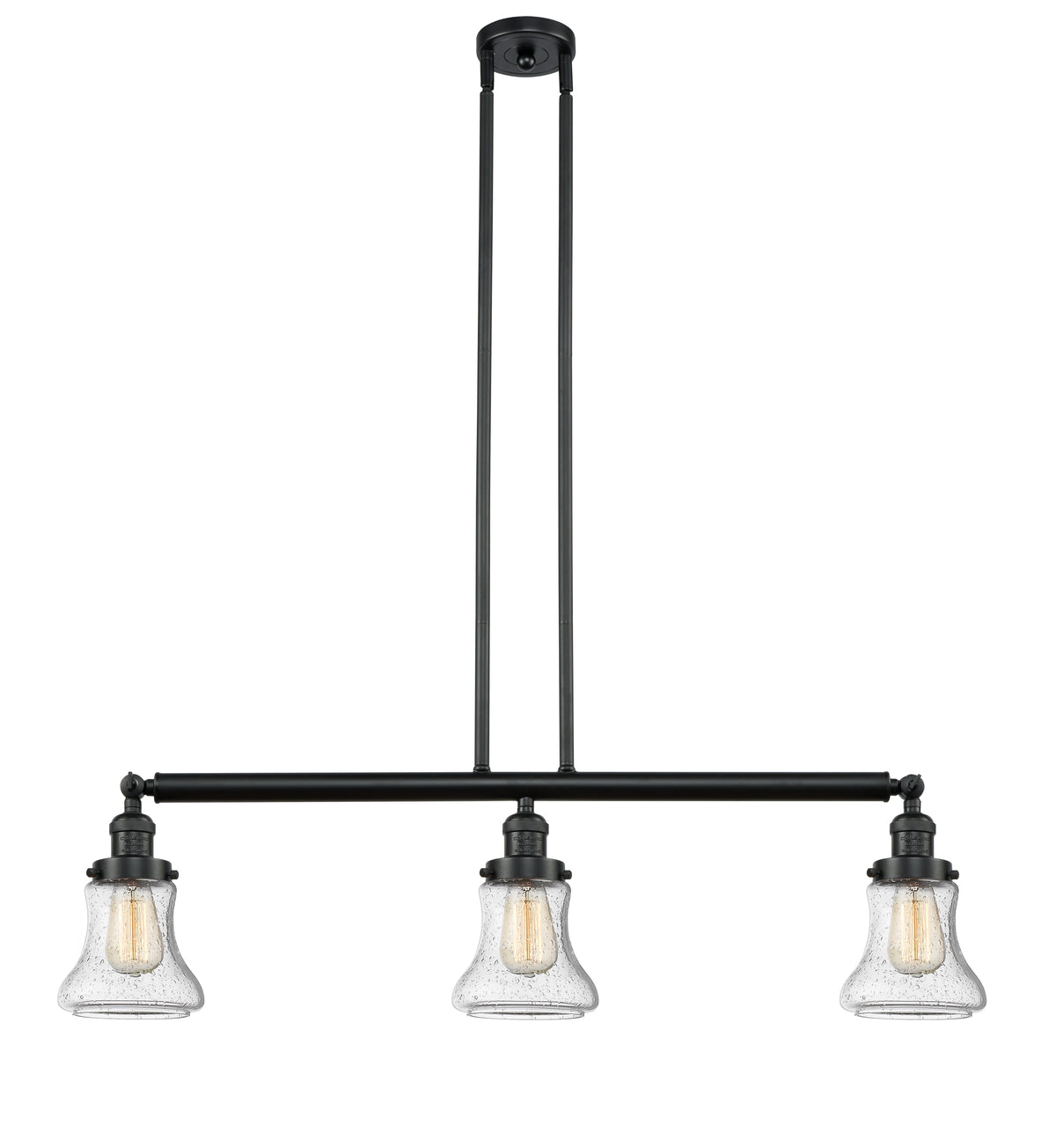 Bellmont 39-Inch 3-Light Stem-Hung Island Light with LED Bulbs