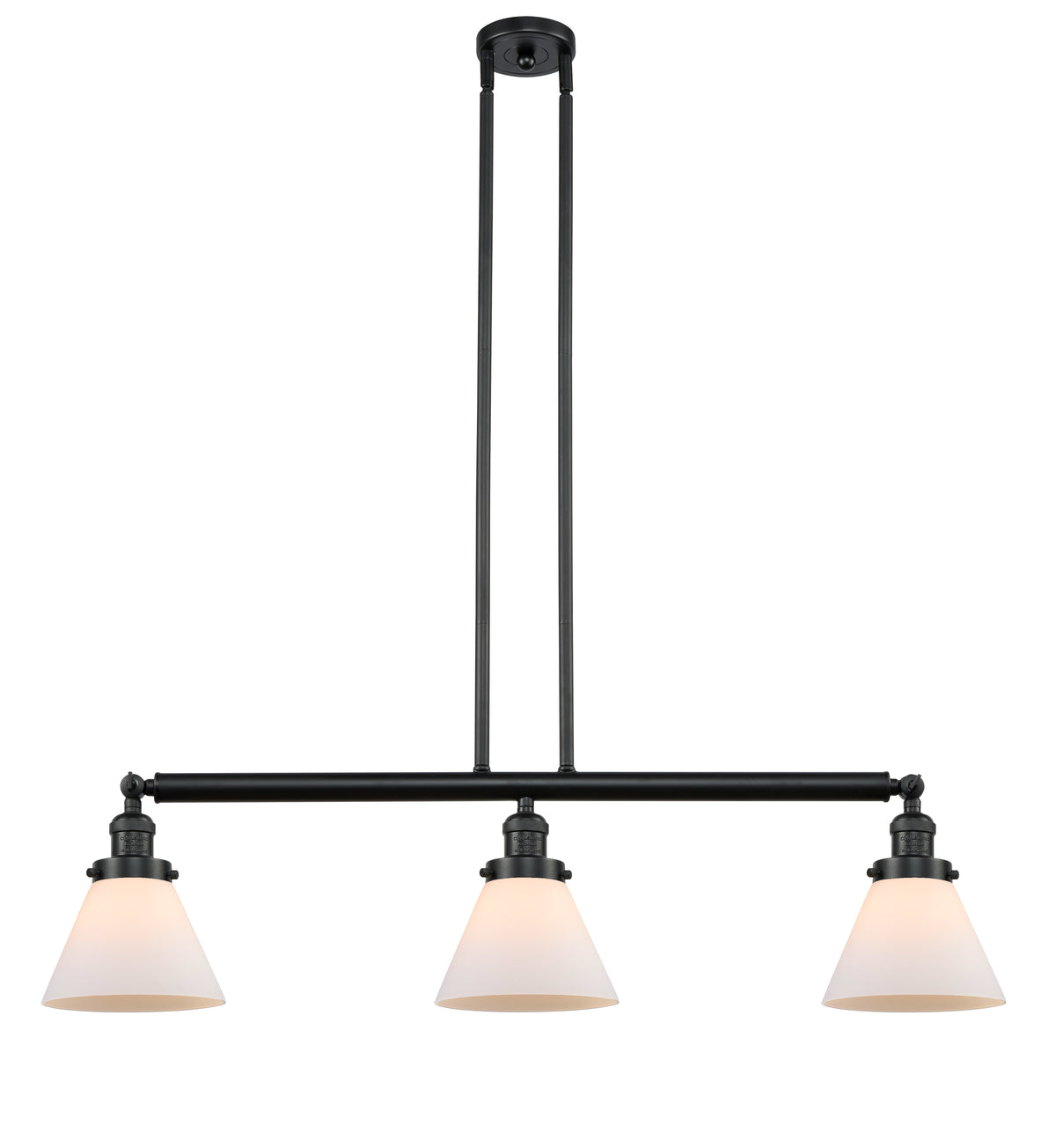 Cone 40-Inch 3-Light Stem-Hung Island Light