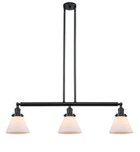 Cone 40-Inch 3-Light Stem-Hung Island Light