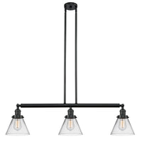 Cone 40-Inch 3-Light Stem-Hung Island Light