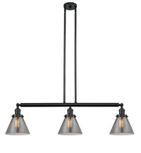 Cone 40-Inch 3-Light Stem-Hung Island Light