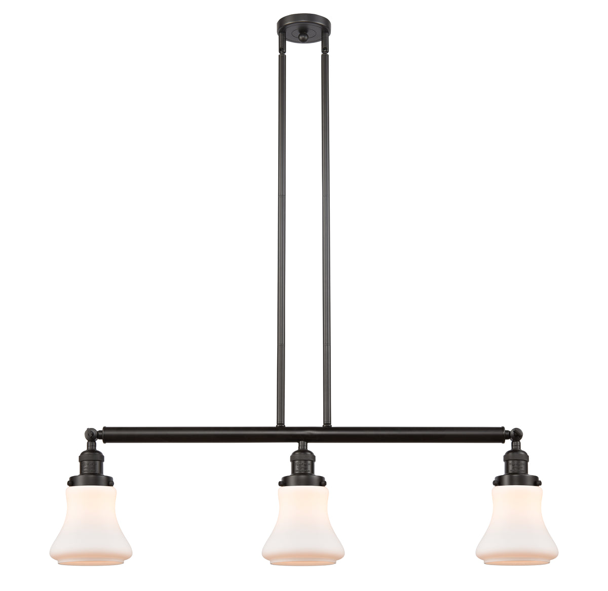 Bellmont 39-Inch 3-Light Stem-Hung Island Light with LED Bulbs