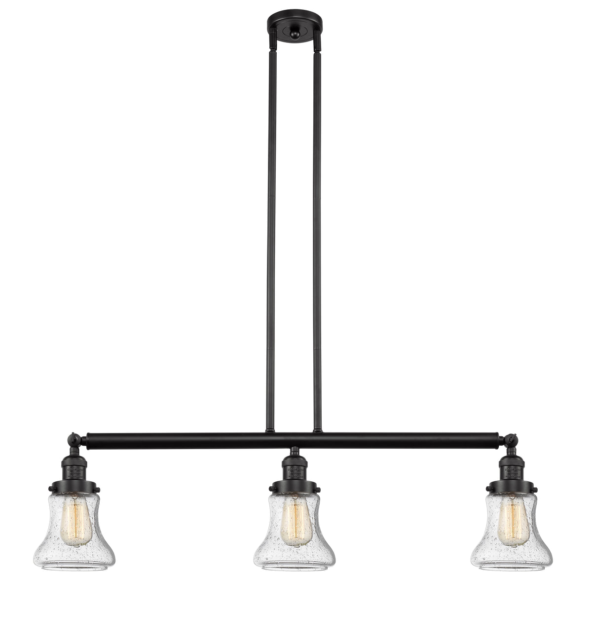 Bellmont 39-Inch 3-Light Stem-Hung Island Light with LED Bulbs