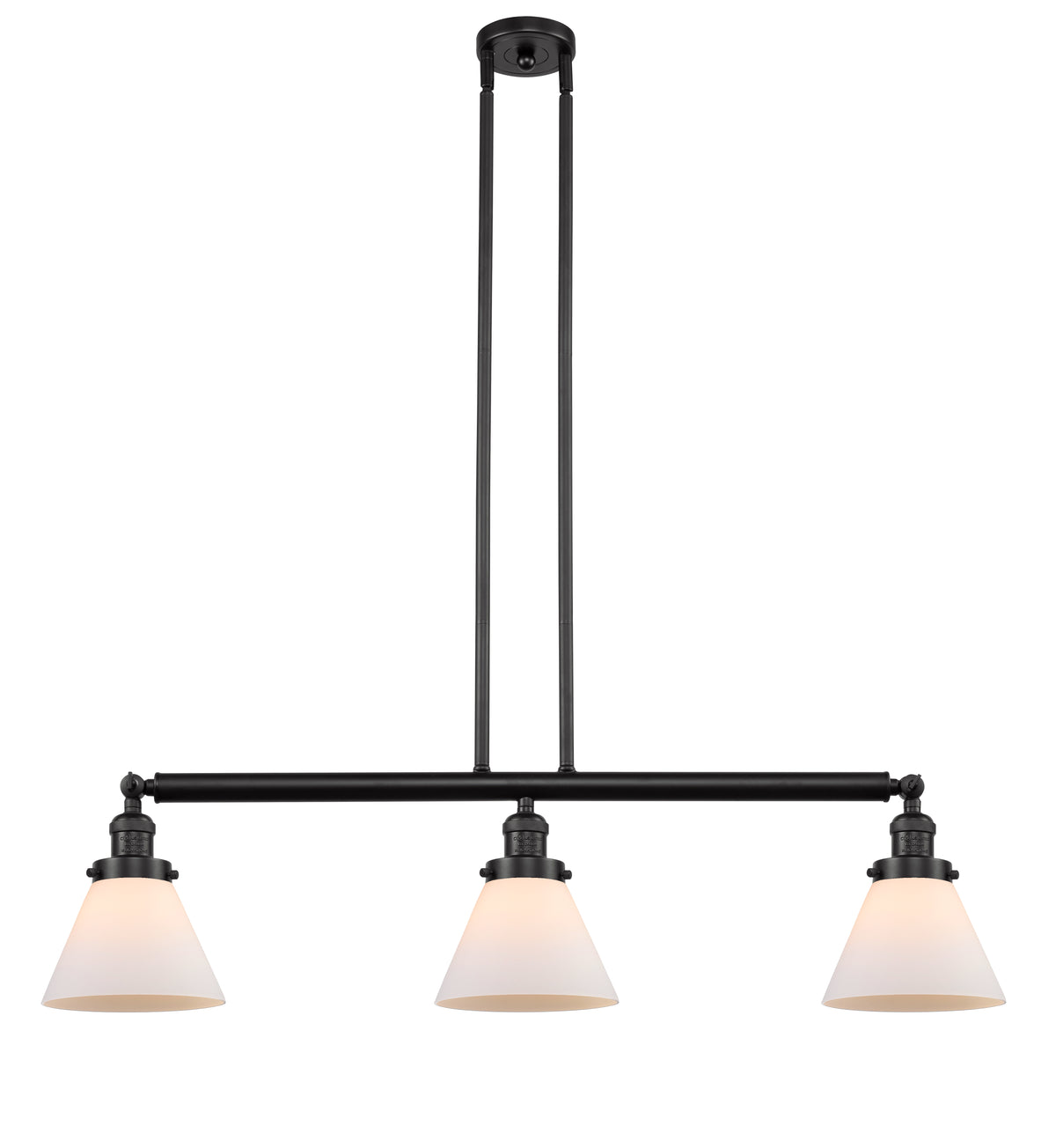 Cone 40-Inch 3-Light Stem-Hung Island Light