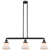Cone 40-Inch 3-Light Stem-Hung Island Light