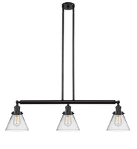 Cone 40-Inch 3-Light Stem-Hung Island Light