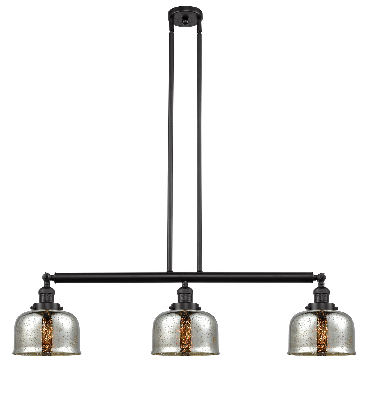 Bell 41-Inch 3-Light Stem-Hung Island Light Sloped-Ceiling Compatible