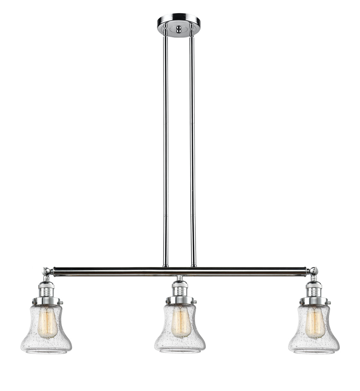 Bellmont 39-Inch 3-Light Stem-Hung Island Light with LED Bulbs