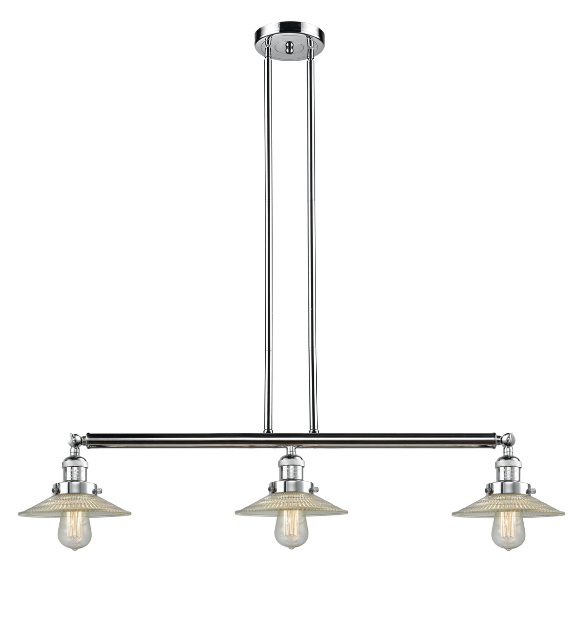 Halophane 41-Inch 3-Light Stem-Hung Island Light
