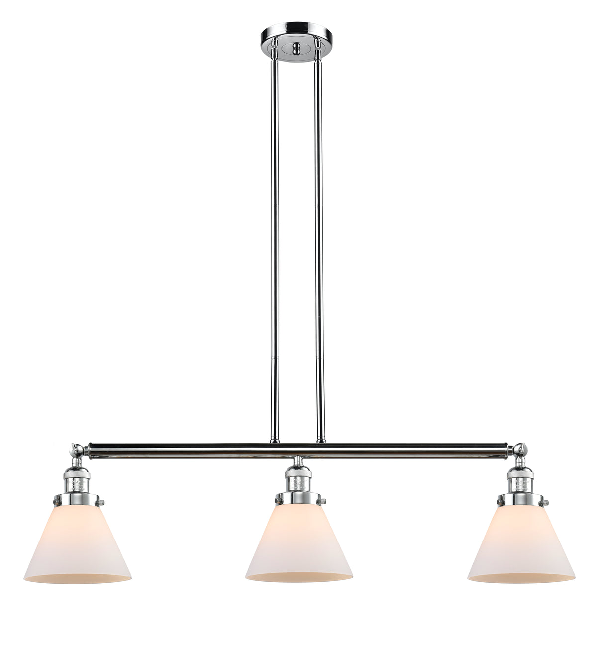 Cone 40-Inch 3-Light Stem-Hung Island Light