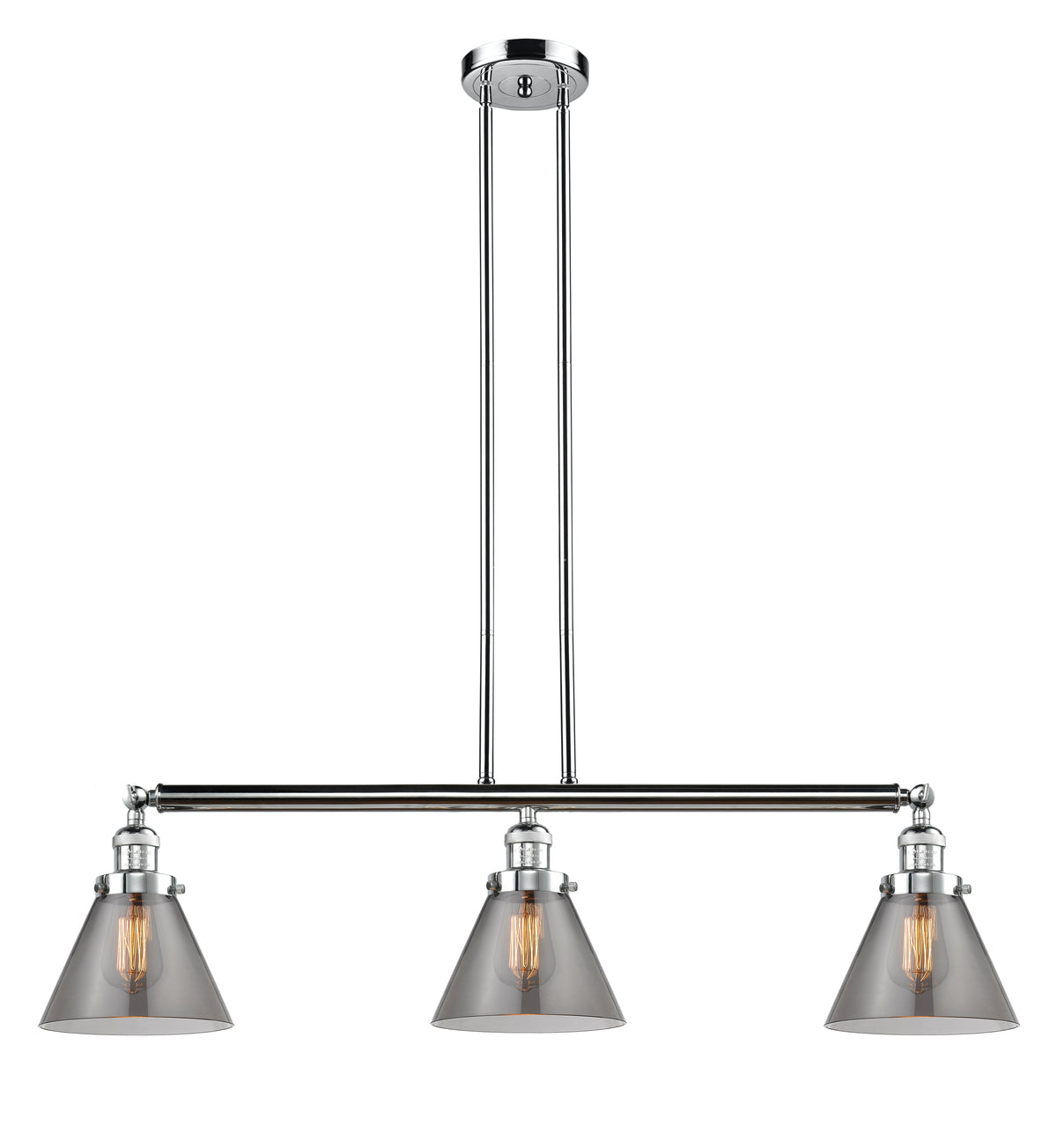 Cone 40-Inch 3-Light Stem-Hung Island Light